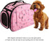 Lofik inch Travel Outdoor Portable Folding Pet Dog Carrier Cat Carrier Pet Travel Bag Pet Breathable Tote Pink