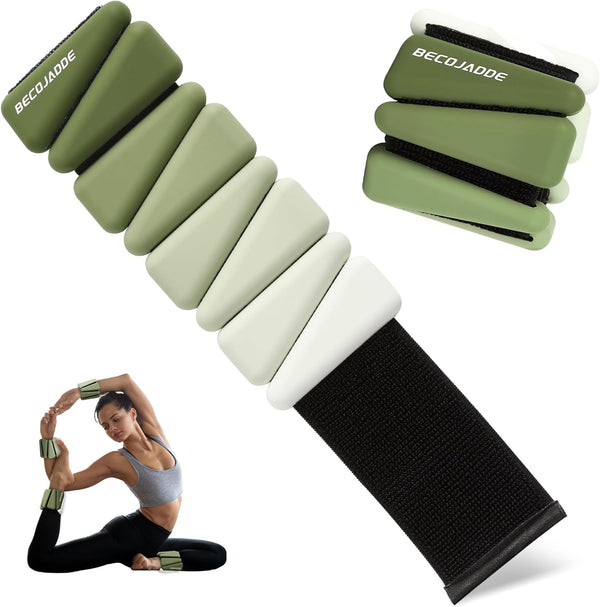 Wrist Weights for Women, 1Lb Ankle Weights Set of 2 Adjustable for Arm Leg Weights for Walking Running Yoga