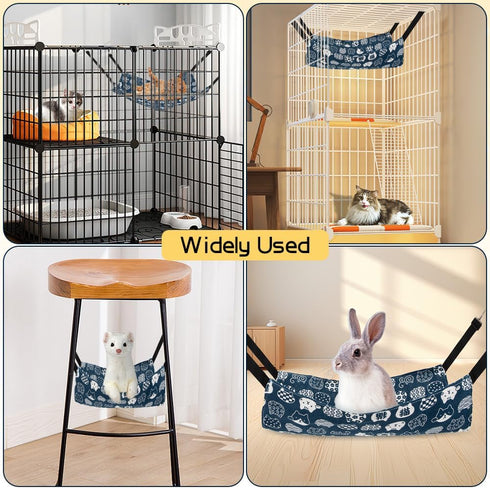 Cat Hammock for Ferret Cage, Indoor Cat Accessories, Dog Hammock Bed, Hanging Cat Bed, Pet Cage Swing