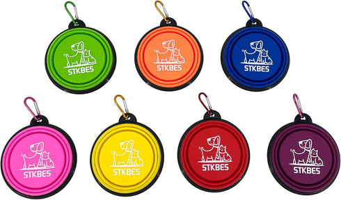 Collapsible Dog Bowl, 10 Pack, Portable and Reusable for Indoor and Outdoor Activities