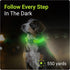 Tractive LED Light Up Dog Collar, USB Rechargeable Waterproof for Large Dogs (Green)