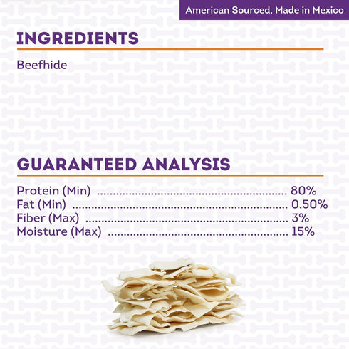 American Sourced Beefhide Chips, Dog Chew Treats, 22oz