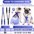 2 Saintrygo Pcs Dog Suspenders for Diapers Female Male Belly Bands Canine Harness Keep Diaper on Your Pet for Small