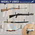 Heavy Duty Steel Gun Rack Storage Wall Mount Hooks for Rifles, Shotguns, and Archery Bow