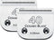 2Pack #40 Blade Dog Grooming Clipper Replacement Blades, Compatible with Andis/Wahl/Oster, Detachable Ceramic & Steel