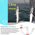 YOTO Fishing Leaders, Saltwater Tackle Rig with Swivels Snap, High-Strength Fishing Wire Gear for Lures Bait Hooks