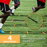 YISSVIC Agility Ladder and Cones - 20 Feet, 12 Adjustable Rungs, Fitness Speed Training Equipment, 1 Carry Bag, 10
