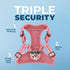 Best Pet Supplies Voyager Adjustable Dog Vest Harness - No Pull, Breathable for Small, Medium, Large Dogs, Pink, M