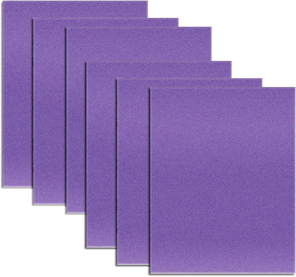 6pcs Cat Scratching Manicure Strips - 5 * 6.3" Nail File for Cats, Scratch Liner for Litter Box Furniture (Purple 6pcs)