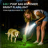 3-in-1 7-Color, IPX6 (2 60 Tubasion Dog Poop Bag Holder with Flashlight USB-C Rechargeable doggie bag holder for leash