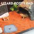 MAGNEECH 2 Pcs Leopard Gecko Potty Pad,Crested Gecko Potty LatrineLeopard Gecko TrayReptile Litter BoxPortable Gecko
