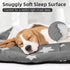 Mora Pets Cat Bed for Indoor Cats, Washable Dog Crate Pad for Small Dogs, Soft Flat Puppy Mattress, Grey, 22 x 13