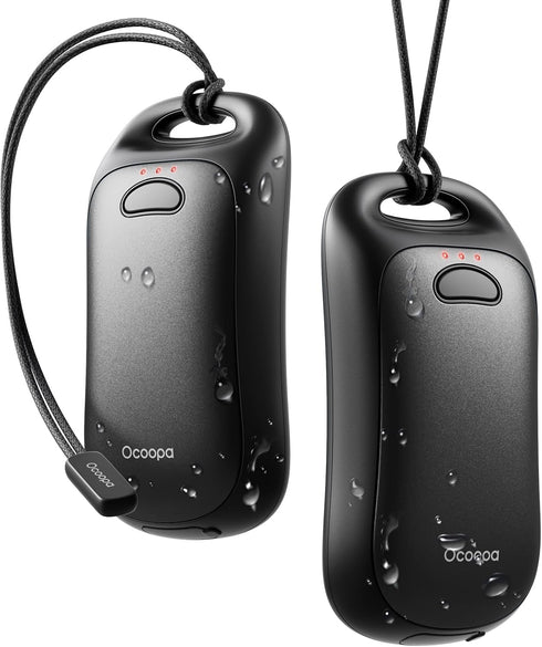 OCOOPA Rechargeable Magnetic Hand Warmers 2-Pack, Ergonomic Electric Warmer, IP45 Water Resistant, Up to 9hrs