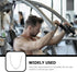 Veemoon 1pc Dual Grip Tricep Chain Pulldown Bar Attachment - Extension Cable Wrist Trainer for Gym Exercise Fitness