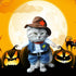 Cowboy Dog Costume, Funny Pet Cat Halloween Costumes Cool West Cowboy Uniform with Hat, Cute Dog Clothes for Small Dogs Cats, Cosplay Puppy Clothing Party Outfit Christmas Apperal (Cowboy, X-Small)