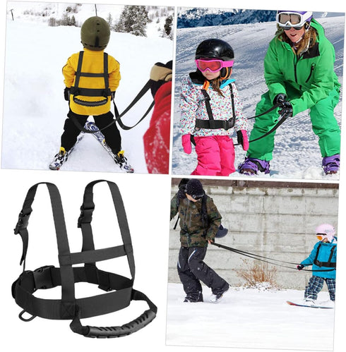 Kids Ski Harness Leash Vest with Handle - Ski Teaching Strap, Outdoor Bodyguard Nylon Belt for Toddlers