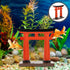 IMIKEYA Japanese Torii Gate Decoration for Fish Tank, Mini Torii Model for Aquarium Landscape and Fairy Gardens