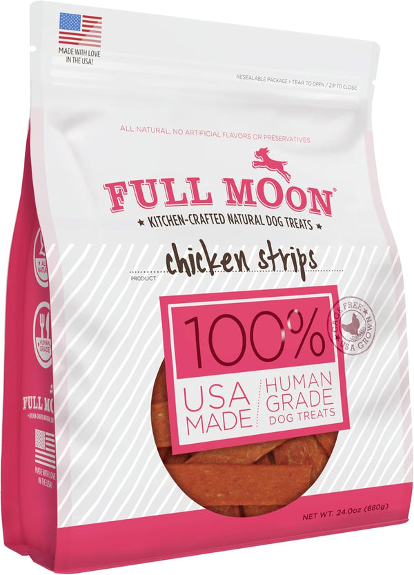 Full Moon Chicken Strips Healthy All Natural Dog Treats Human Grade Made
