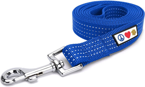 Pawtitas 6 FT Reflective Dog Leash - Comfortable Handle, Heavy Duty Dog Training Leash