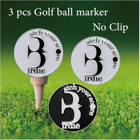 Golf Ball Marker with Stroke Counter Bracelet, Birdie Marker, Golf Accessories for Men and Women, Gifts