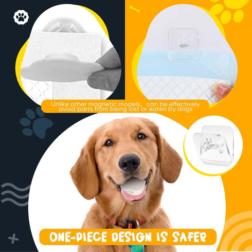 8 6 Pieces Wall Pee Pad Holder Clear Dog Potty Training Pad Holder Invisible Puppy Pad Holder Sticky Pee Pad Wall Clips