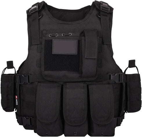 Tactical Airsoft Vest for Outdoors, CS Game Paintball Vest, Adjustable Adult Suitable for Training