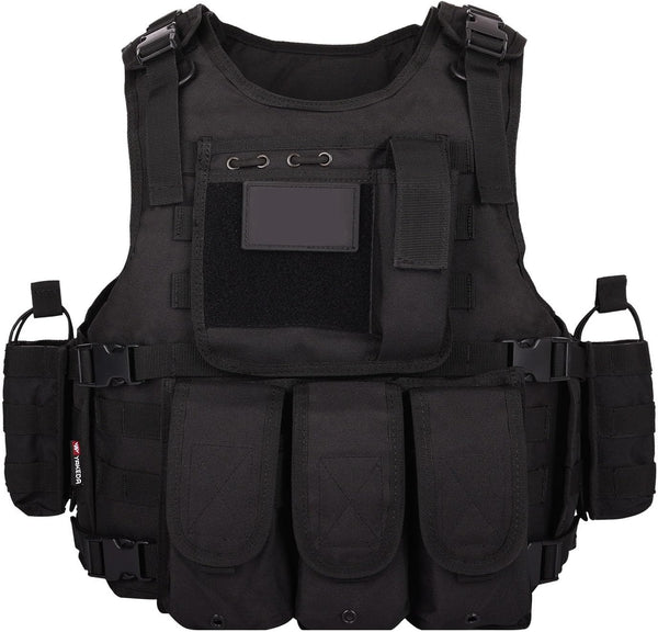 Tactical Airsoft Vest for Outdoors, CS Game Paintball Vest, Adjustable Adult Suitable for Training