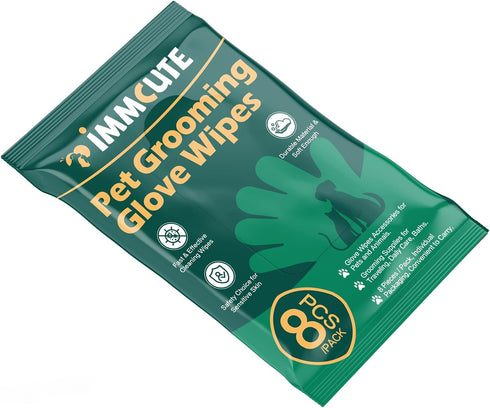 32 PCS Unscented Extra Thick Pet Bathing Wipes for Dogs & Cats - Cleaning & Deodorizing Grooming Gloves