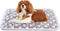 Dog Crate Mats, Soft Reversible Dog Bed Mat, 24x16 Inch, Machine Washable Short Plush Pet Mat for Small Dogs