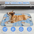 imiBBWQu Summer 27" 22" Cooling Pad Sheep White Blue Strips Star Cooling Mat for Dogs Washable Pet Ice Pad Mat Dog Ice