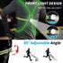 LED Reflective Running Vest with Front Light, High Visibility Gear for Men/Women Running, Cycling, Walking