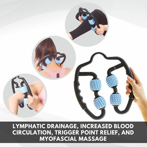 Muscle Massager Roller, Trigger Point Foam Roller for Calves, Legs, Arms, Deep Tissue Massage Tool