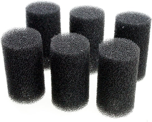 AQUANEAT 6-Pack Pre-Filter Sponge for Aquarium Shrimp Fry Fish Tank Filter 0.8” Intake Replacement Foam Cover