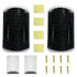 2 Pack Black Catnip Wall Massage Corner Brush - Self Groomer Scratcher for Long & Short Fur Cats