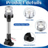 White LED Boat Stern Light 9 Inch with 2 Pcs Navigation Lights, 8.2ft Extra Cables for 12-24v Marine Use