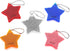Stylish Safety Reflectors for Jackets, Bags, Purses, Backpacks, Strollers, Wheelchairs (Star, Mix-5-Pack)