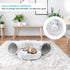 HAITRAL 2-in-1 Plush Cat Tunnel Bed,Cat Toys Cat Tube for Indoor Cats,Collapsible Washable Donut Cat Bed Cat Play