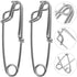 12pcs Stainless Steel Fishing Snap Clips Heavy-Duty Anti-Rust Tuna Snap Connectors High Strength Longline Fishing Lure