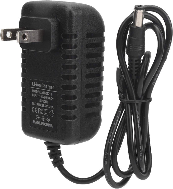 VGEBY 25.2V Li-ion Battery Charger, Power Supply Adapter with Indicator Light for Electric Car Scooter Supplies