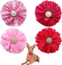 PET SHOW Valentines Flower Charms Slide Collar Accessories for Small Dogs, Medium Large Dogs, Cats, Puppies, Rabbits,