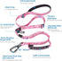 Hotsky Tactical Dog Leash Heavy Duty for Medium Large Dogs, 4-6FT Bungee Shock Absorbing with Padded Double Handle,