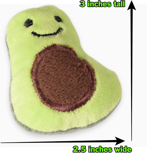 Smokey's Stash Cat Toys - Catnip Filled Banana, Avocado, Sisal Mouse, and Ball for Cats