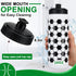 Yaomiao 12 Pcs 20 oz Soccer Water Bottle for Boys, Reusable BPA Free Squeeze Bottles