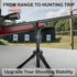 360 Rotating V Yoke Shooting Rest for Rifle Compatible with Shooting Stick Hunting Tripod, Gun Tripod and Monopod
