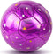 Size 4 Glitter Soccer Ball for Girls, Beginners Sports Training Ball for Outdoor Recreation