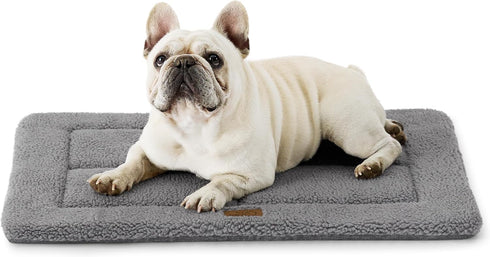 Bedsure Washable Dog Crate Bed for Small Dogs, Reversible Foam Floor Dog Mat for Indoor & Outdoor Use