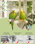 360 Pawfly Rotating Bird Perch Toy, Interactive Spinning Bird Stand Parrot Perch, Natural Wooden Chew Toy for Small