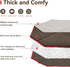 42.9" PETSFIT Dog Playpen Mat Waterproof Washable Double-Sided Foldable Dia Thick Octagon Absorbent Leak-Proof Reusable