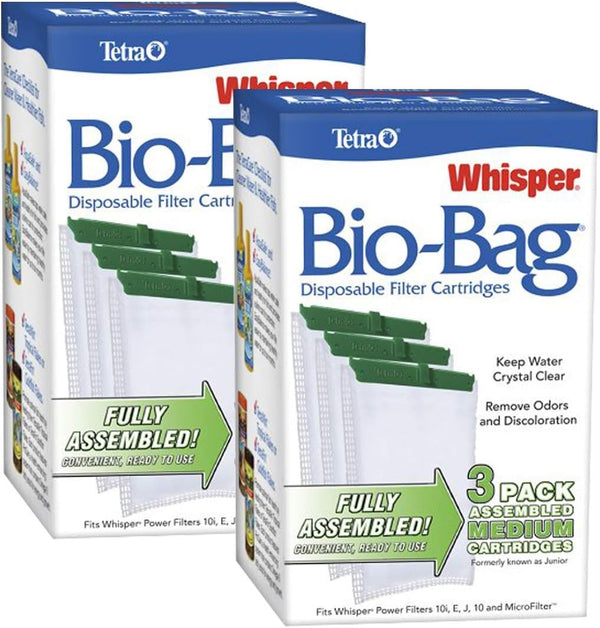 Tetra Whisper Bio-Bag Cartridge, Medium Size, 6-Count