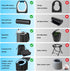 Car/RV/Hiking/Beach/Camping,450lbs Portable Toilet for Adults, Foldable Camping Toilet Travel Floding Potty with Lid